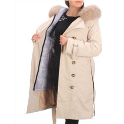 21002 BEIGE Пальто зимнее женское MAILILUO (150 гр. холлофайбера)