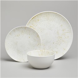 НАБОР ОБЕДЕННЫЙ BRONCO "DAILY" НА 4 ПЕРСОНЫ 12 ПРЕДМЕТОВ ГОРЧИЧНЫЙ