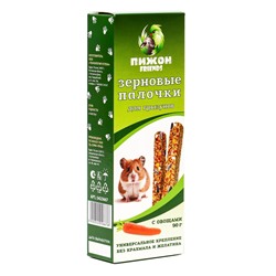 Зерновые палочки "Пижон" для грызунов, с овощами, 2 шт, 100 г