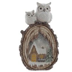 GAEM Фигурка декоративная "Совы" (подсветка, 3xAA, н/п), L31 W13 H53 см