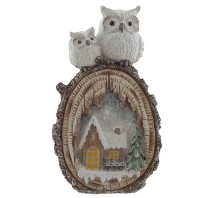 GAEM Фигурка декоративная "Совы" (подсветка, 3xAA, н/п), L31 W13 H53 см