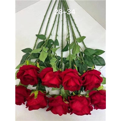 Алая роза 60см  ЦЕНА ЗА 1 ШТ