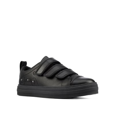 Kids' Leather Riptape Light-up Trainers (Kid size 10-2.5)