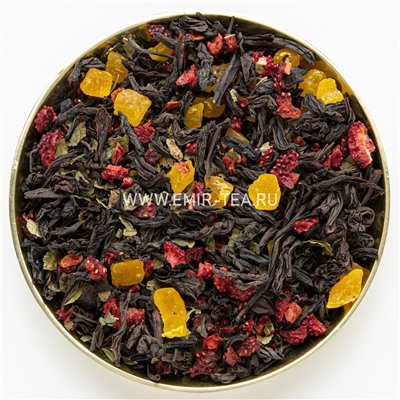 Черный чай Земляника со сливками (код 0351)