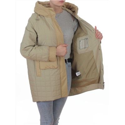 9608 LT. GREEN (OLIVE) Куртка стеганная демисезонная женская (100 гр. синтепон)
