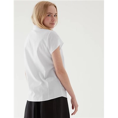 2pk Girls' Easy Iron School Shirts (2-16 Yrs)