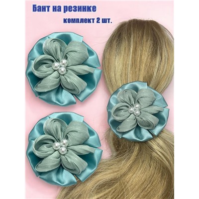 Бантик на эластичной резинке комплект 6 пар (12 штук) Арт 14