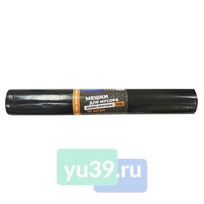 Мешки для мусора СТМ особо прочные, 120 л. x 10 шт., длинный ролик