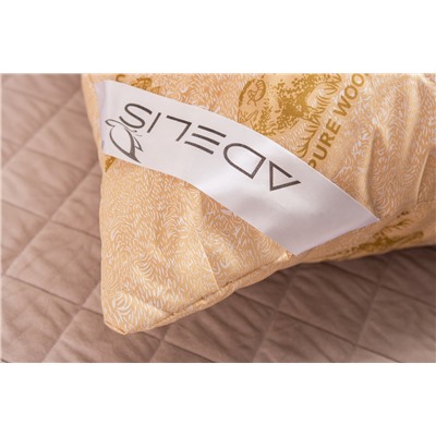 Подушка "Овечья шерсть" тик на молнии лебпух+овеч,стег,лента,сумка(Н)