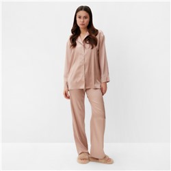 Пижама женская (рубашка, брюки) KAFTAN "Леопард", золотой, р.40-42