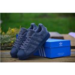 Adidas Superstar Grey из натуральной замши