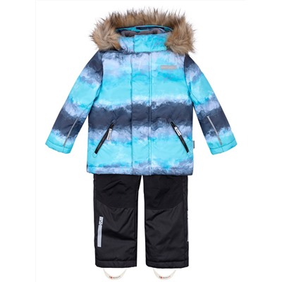 Комплект зимний для мальчика NIKASTYLE 7з1523 аквамарин черный