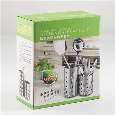 Подставка для столовых приборов Spring, 20×11×23.5 см, нержавеющая сталь