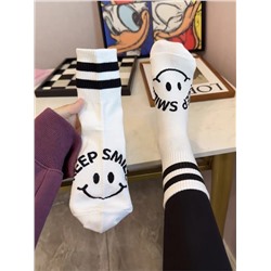 Goods for men and women, cotton knee socks, shark, trousers, internet celebrity, mid-length