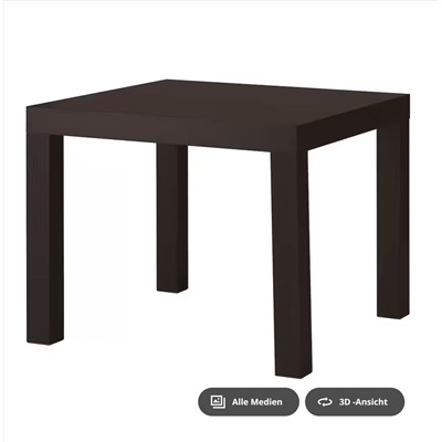 LACK Beistelltisch, weiß, 55x55 cm