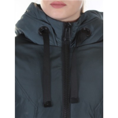 227-1 GRAY/GREEN Пальто женское зимнее Snow Grace