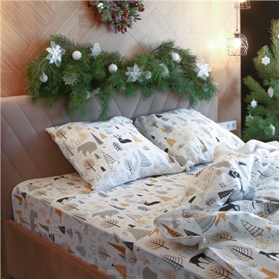 Постельное бельё "Этель" 1.5 сп Let it snow (вид 1) 143х215 см, 150х214 см, 70х70 см - 2 штуки