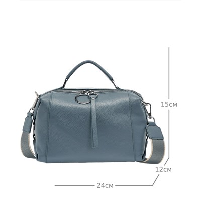 JS-1552-70 голубая сумка женская (кожа) Jane's Story