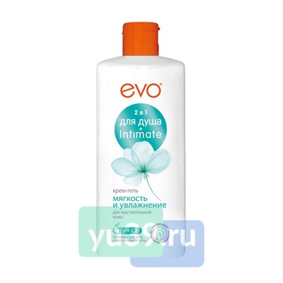 Крем-гель для душа и интимной гигиены 2в1 EVO Мягкость и Увлажнение 400мл