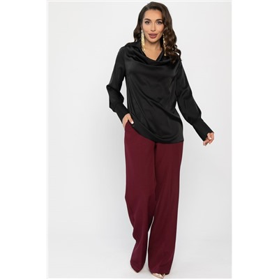 Блуза Шелковая сказка (черная) Б14379-33М