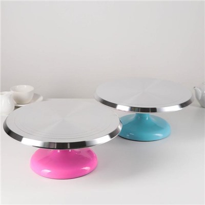 Подставка для торта вращающаяся «Лазурь», d=31 см, МИКС