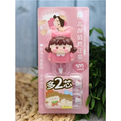 Корректор "Girlfriend", pink + 2 сменных блока, шоу-бокс 8 шт.