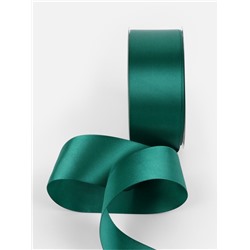 Лента атласная TEIRA, двухсторонняя, 38 мм, 25±1 м, зелёная №0589