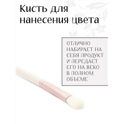 Набор кистей с косметичкой - 10 кистей (желтая)