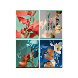 Тетрадь 48л., А5, клетка BG "Blooming", матовая ламинация