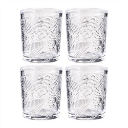 НАБОР СТАКАНОВ ИЗ 4 ШТ. "FLORA" 350 МЛ/10 СМ