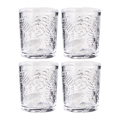 НАБОР СТАКАНОВ ИЗ 4 ШТ. "FLORA" 350 МЛ/10 СМ