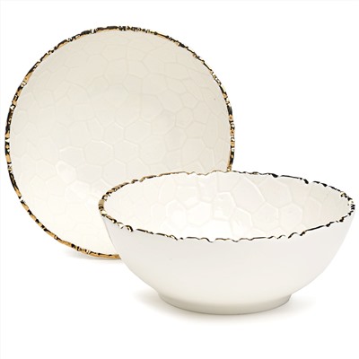 НАБОР САЛАТНИКОВ LEFARD "CHARM" 2 ШТ. 17,5*6 СМ 700 МЛ (С ЗОЛОТОЙ ЛИНИЕЙ)