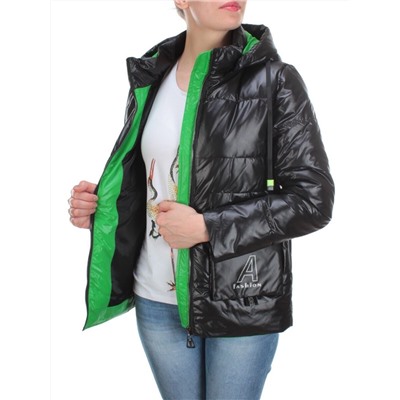 8266 BLACK Куртка демисезонная женская BAOFANI (100 гр. синтепон)