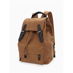 Рюкзак мужской на клапане TEXTURA, цвет коричневый