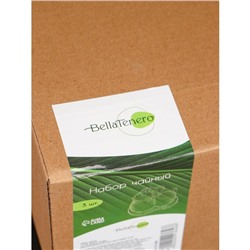 Набор чайный BellaTenero, 5 предмета: 2 чашки 100 мл, сахарница с крышкой 240 мл, ложка, фарфор, бамбуковая подставка, белый