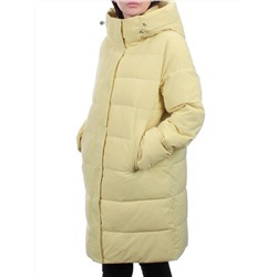 56181 YELLOW Пальто зимнее женское (холлофайбер 150 гр.)