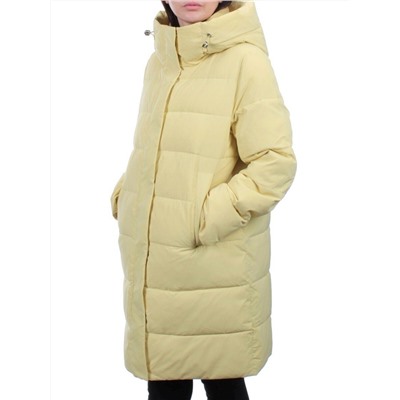56181 YELLOW Пальто зимнее женское (холлофайбер 150 гр.)