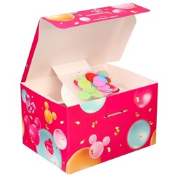Подарочная коробка-бум, складная, 20х15х12.5 см,