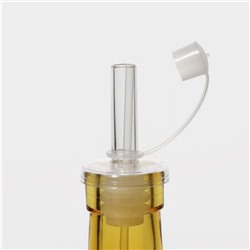 Бутылка для соусов и масла Доляна «Галерея», 200 мл, h=19 см, стекло, жёлтая