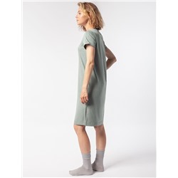 Платье из премиального хлопка с авторским принтом