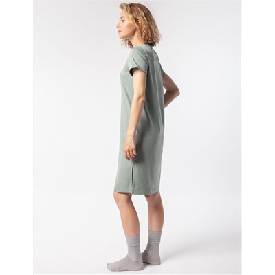 Платье из премиального хлопка с авторским принтом