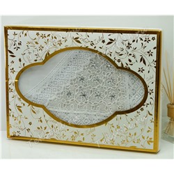 Скатерть 160x220 см. + Салфетки на 8 персон с Камушками TAS - Zelal