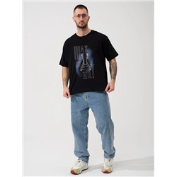 Мужская футболка "Шах и мат" 2439-К / Черный