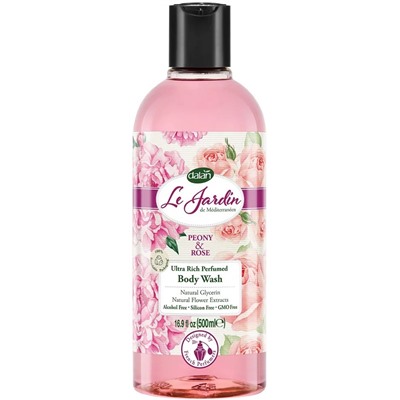 DALAN LE JARDIN Гель для душа PEONY&ROSE Пион и Роза 500 мл