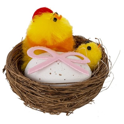 GAEM Набор из 2-х изделий декоративных "Гнездо пасхальное" (5,5*4), L11 W6 H6 см