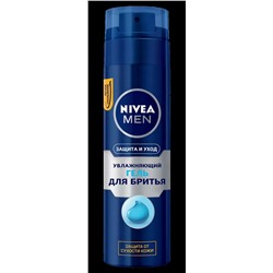 81760 Nivea гель для бритья "Мягкий уход" синий Увлажняющий 200 мл (24)