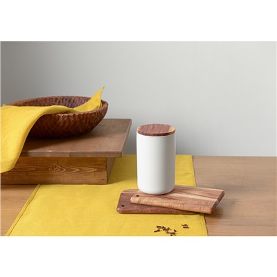 Банка для хранения керамическая, 750 мл, белая