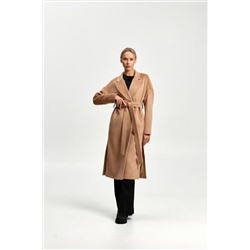 Пальто женское демисезонное 26820 (кэмел ворсовый)