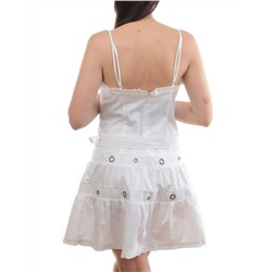 XA-68022 WHITE Сарафан женский (97% хлопок, 3% эластан)