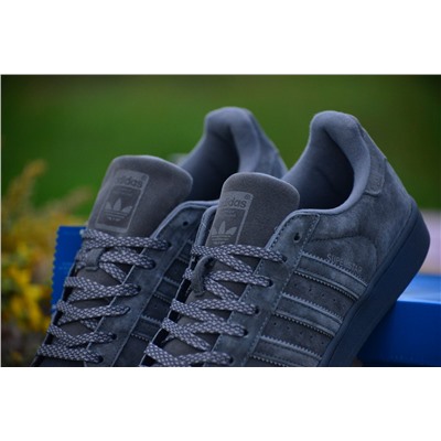 Adidas Superstar Grey из натуральной замши